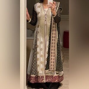 Extraordinary Indian Pakistani Gharara/ sharara/ Anarkali 3pc set